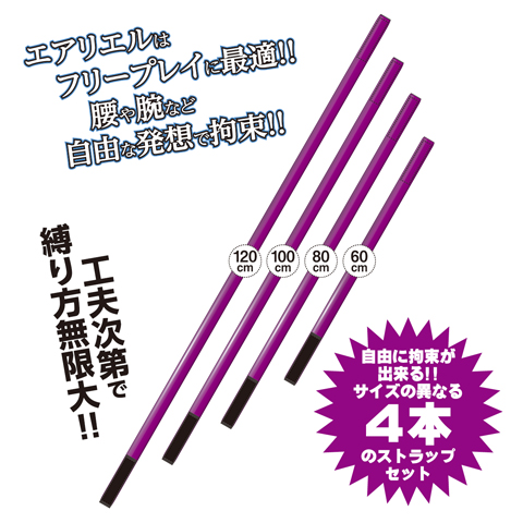 キャッスル エアリエル （パープル） フリー拘束具4本セット 商品説明画像2