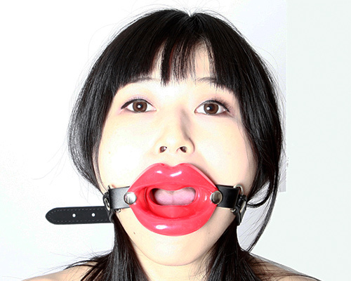 SMVIP  リップ開口リング口枷　赤 ◇ 商品説明画像2