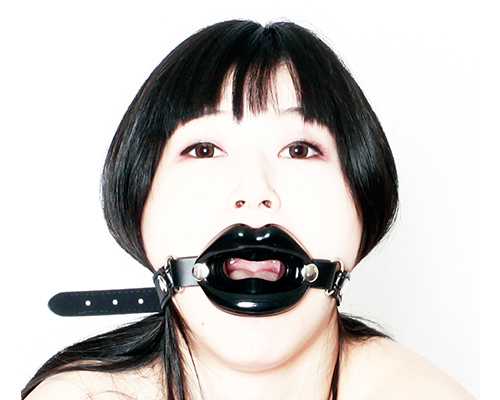SMVIP リップ開口リング口枷　黒 商品説明画像2