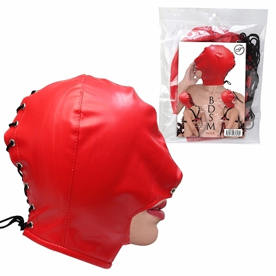 BDSMマスク　レッド 商品説明画像1