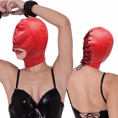 BDSMマスク　レッド 商品説明画像2