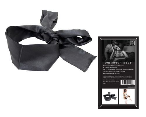 SM-VIP リボン３本セット　ブラック 商品説明画像1