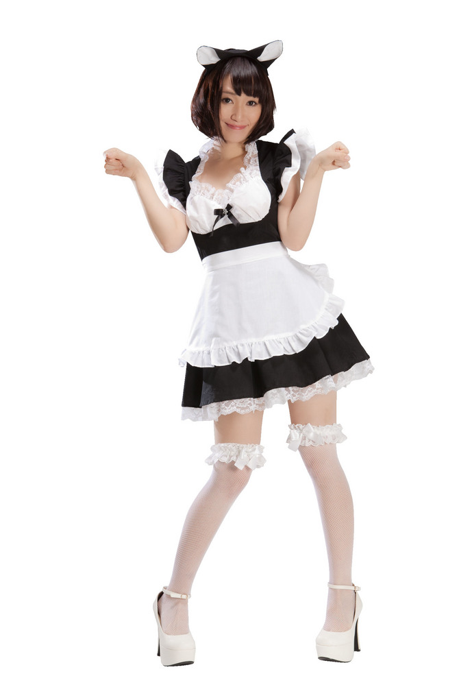 ネコ耳メイドブラック　◇ 商品説明画像1