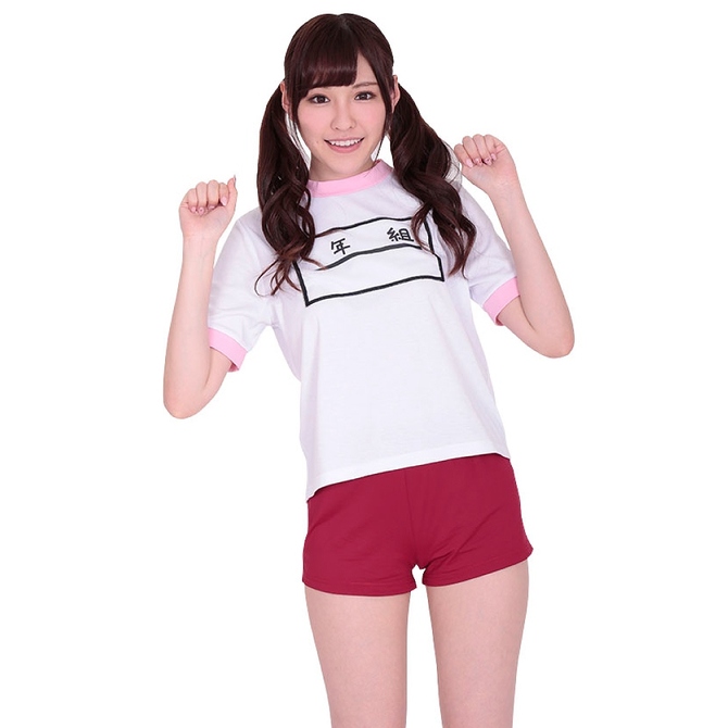 【20％ﾎﾟｲﾝﾄ還元!!体育祭フェア!】ゼッケン付き体操服ピンク 商品説明画像1