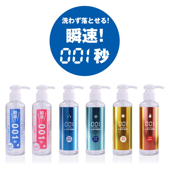 瞬速! 001秒 洗い不要ローション 180ml　冷感!クールタイプ 商品説明画像3
