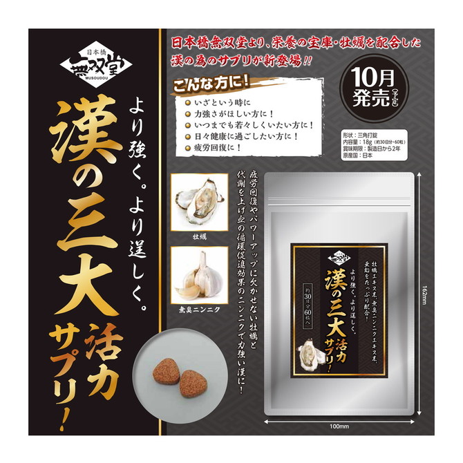 日本橋無双堂　漢の三大活力サプリ！　WAKABA-052 商品説明画像2