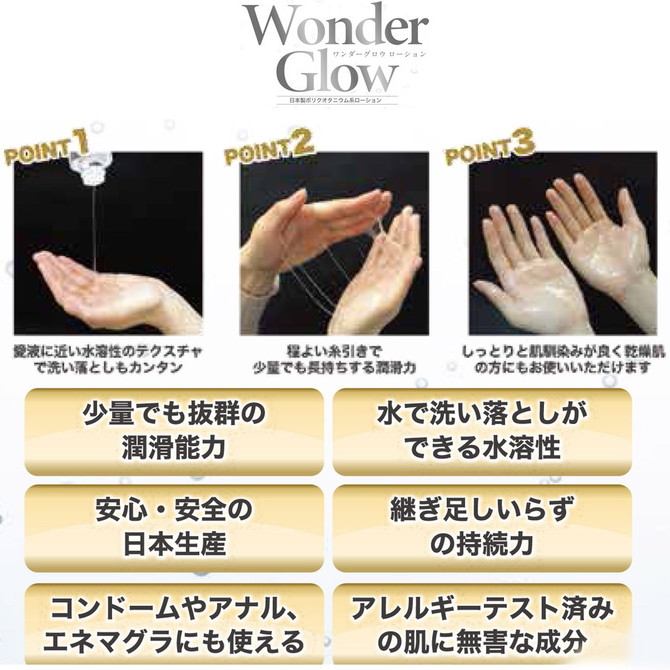 ワンダーグロウ -Wonder Glow-レギュラータイプ ［ローション］［完全国内生産］ ［潤い持続］GODS-604 商品説明画像2