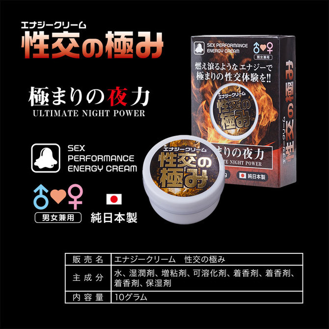 エナジークリーム 性交の極 商品説明画像3