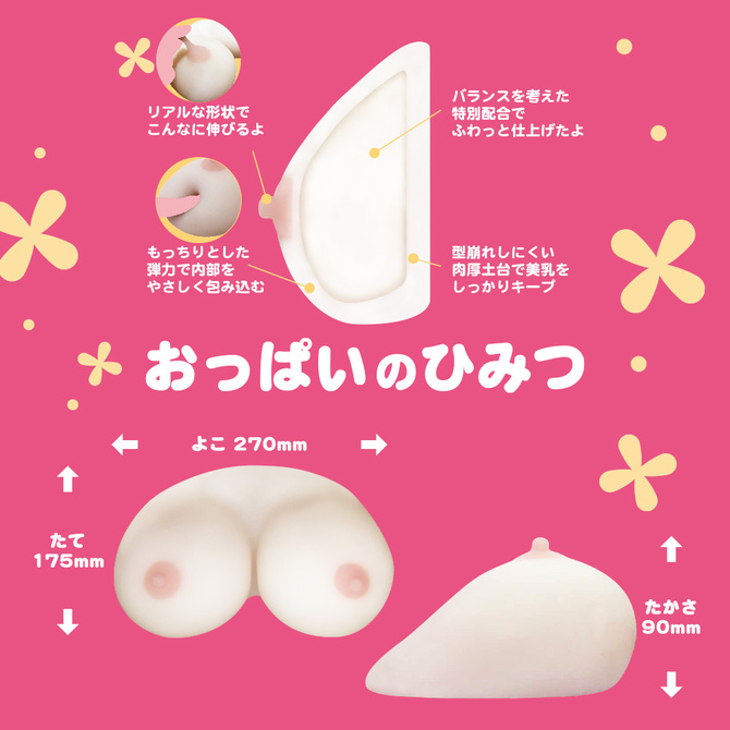 【業界最安値!】ラブファクター ノーブラせんせい おっぱいずっしり1700グラム+専用パイズリホール+専用キャミソール付き 商品説明画像3