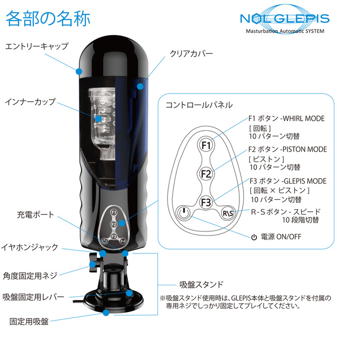 JAPAN-TOYZ 【回転×ピストン】 電動ホール NOL GLEPIS(ノール グルピス) ◇ 商品説明画像12