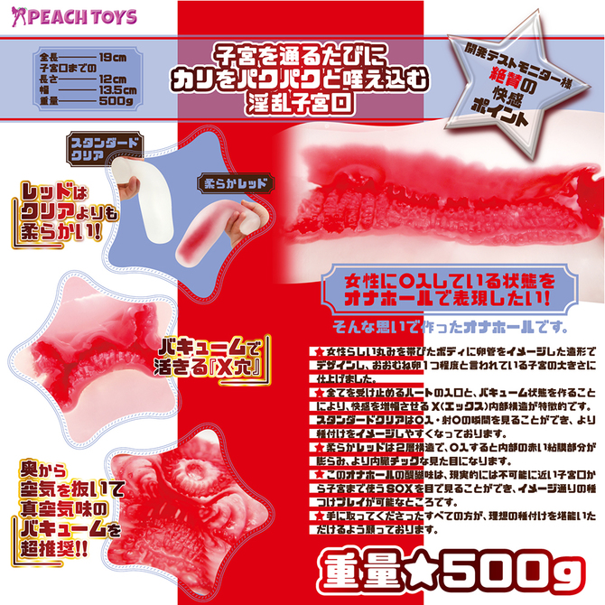 【50~60%OFF!】子宮ホールウテルスX 柔らかレッド ◇ 商品説明画像5