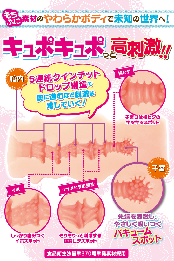 【タイムセール！】KYUPO DROPS【5連続クインテッドドロップ構造！もちぷに素材使用】 商品説明画像2
