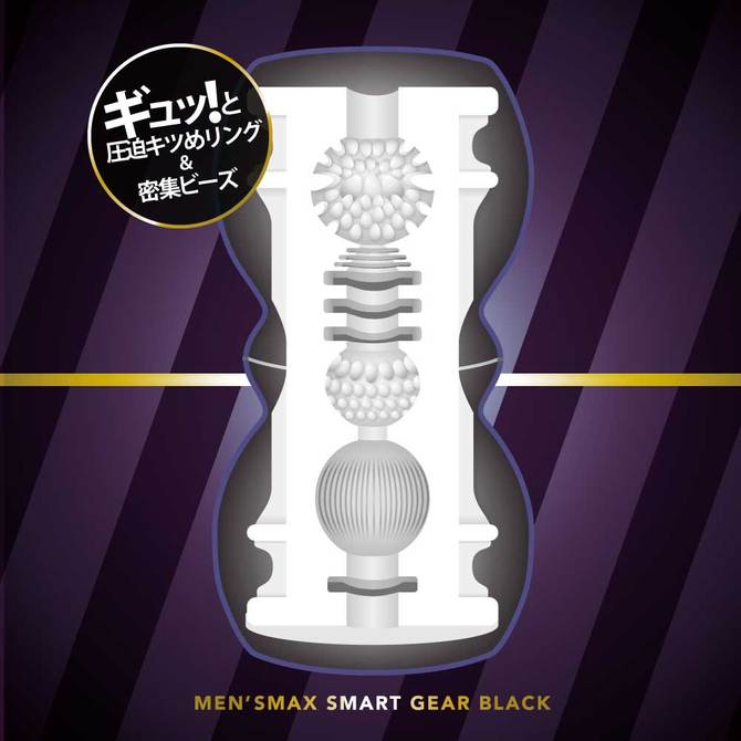 ENJOY TOYS　MEN'S MAX SMART Gear BLACK（メンズマックス スマート ギア ブラック） 商品説明画像2