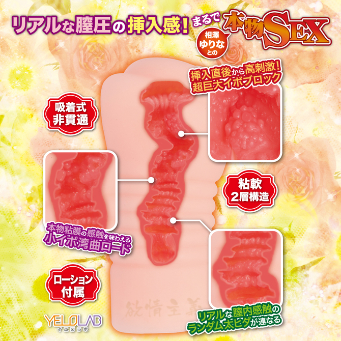 【タイムセール！】【タイムセール！】【限定100ポイント還元！】YELOLAB  欲情主義 FIT 相沢ゆりな【リアルな膣圧の挿入感を再現した粘膜2層構造！3Dホログラムカード付き】 商品説明画像3