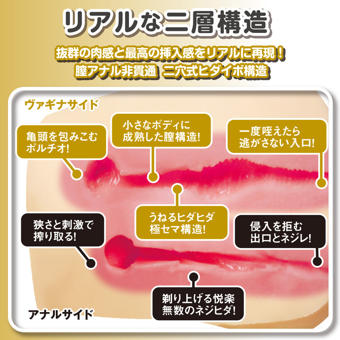日本製リアルボディ+3Dボーンシステム グラマラスゴシック(二層構造) 商品説明画像7