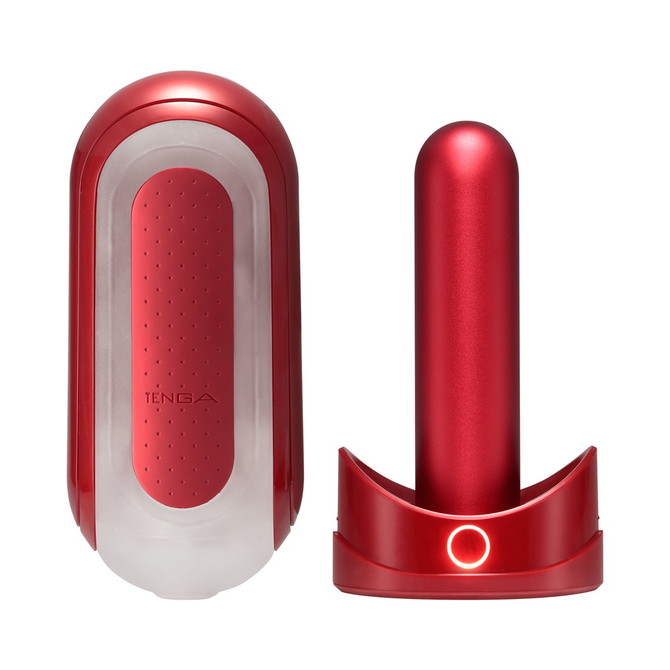 TENGA FLIP 0(ZERO) RED & WARMER SET	テンガ フリップ ゼロ レッド & ウォーマー セット	TFZ-003W 商品説明画像1
