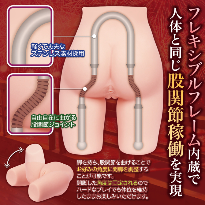 maccos 淫惑サジェスチョン 極 -Supreme-【フレキシブルフレーム内蔵で人体と同じ股関節可動を実現！】 商品説明画像2