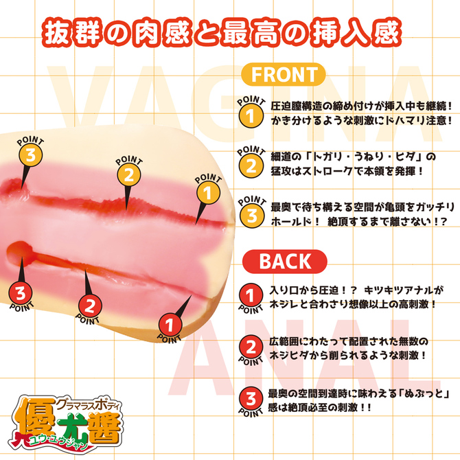 日本製リアルボディ +3Dボーンシステム グラマラスボディ優尤醤 商品説明画像5