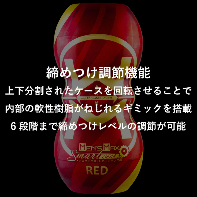 ENJOY TOYS　MEN'S MAX SMART Gear(メンズマックススマートギア) レッド 商品説明画像7