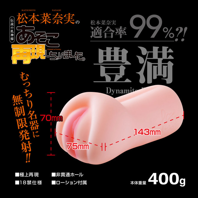 松本菜奈実のあそこ再現しちゃいました。 商品説明画像3