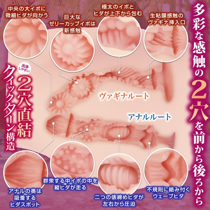 淫惑マーメイド 軟 -SOFT-【1800グラム とろける素材セキララスキン採用！2穴直結クイックターン構造オナホール】 商品説明画像2