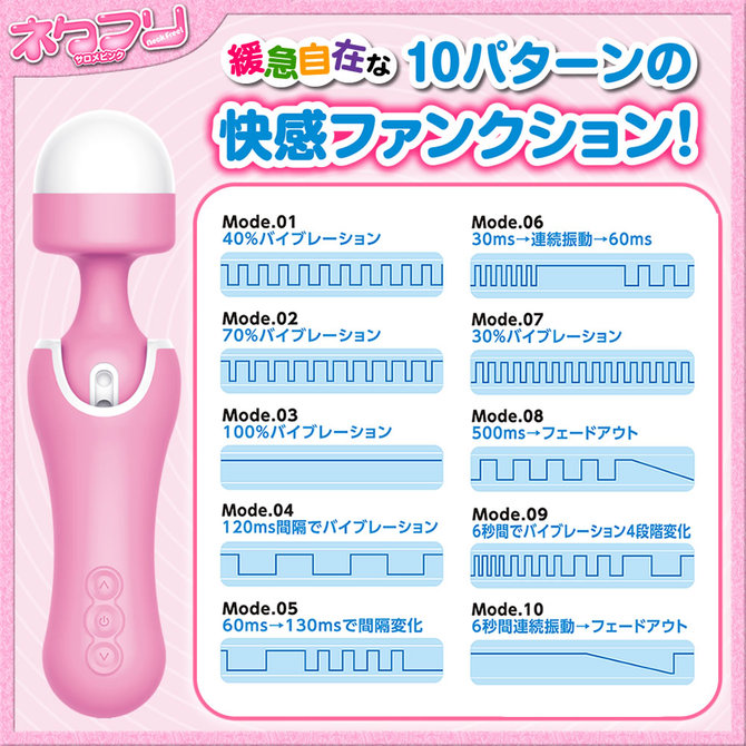 【冬の半額セール!!追加!!】ネクフリ サロメピンク 首が90度曲がる新感覚強力デンマ アタッチメント2個付属 商品説明画像3