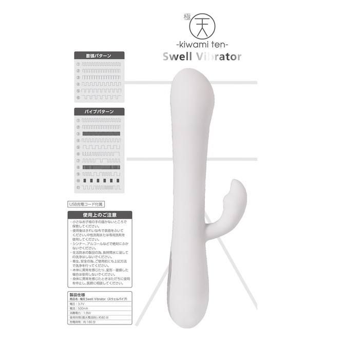 キワミテン 極天 - kiwami ten - スウェルバイブ Swell Vibrator [膨張×ピストン×振動]	GODS658 商品説明画像8