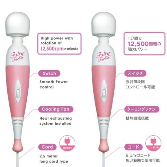 【海外向け】フェアリーターボ　（丸ピン）　☆アタッチメント付き 商品説明画像3