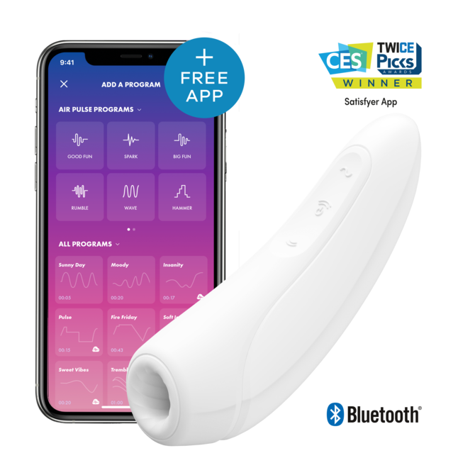 Satisfyer Curvy 1+ white（サティスファイヤーカーヴィ１＋）ホワイト 商品説明画像1