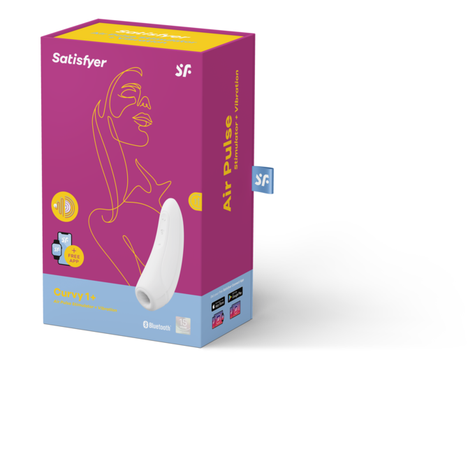 Satisfyer Curvy 1+ white（サティスファイヤーカーヴィ１＋）ホワイト 商品説明画像2