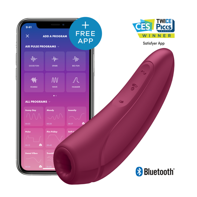 Satisfyer Curvy 1+ Rose Red（サティスファイヤーカーヴィ１＋）ローズレッド 商品説明画像1
