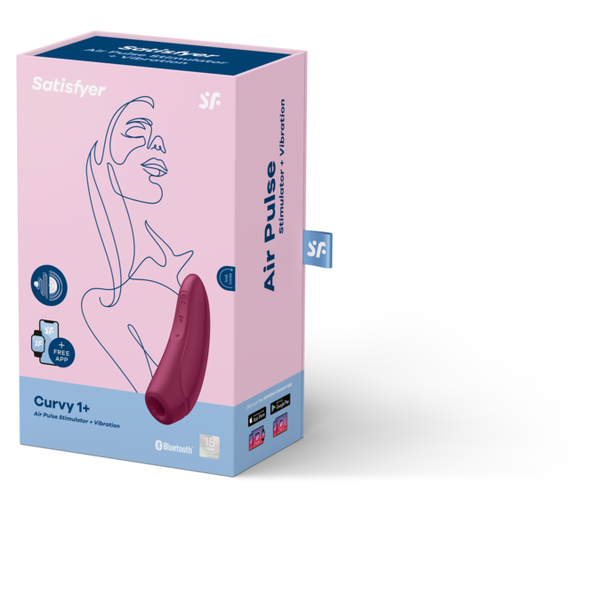 Satisfyer Curvy 1+ Rose Red（サティスファイヤーカーヴィ１＋）ローズレッド 商品説明画像2