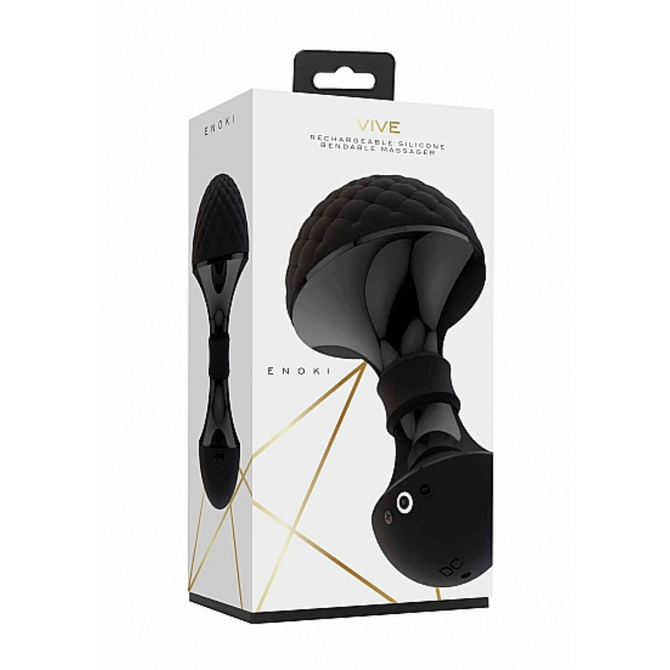 Enoki【エノキ】　Bendable　Massager　Black     SKIT-110 商品説明画像1