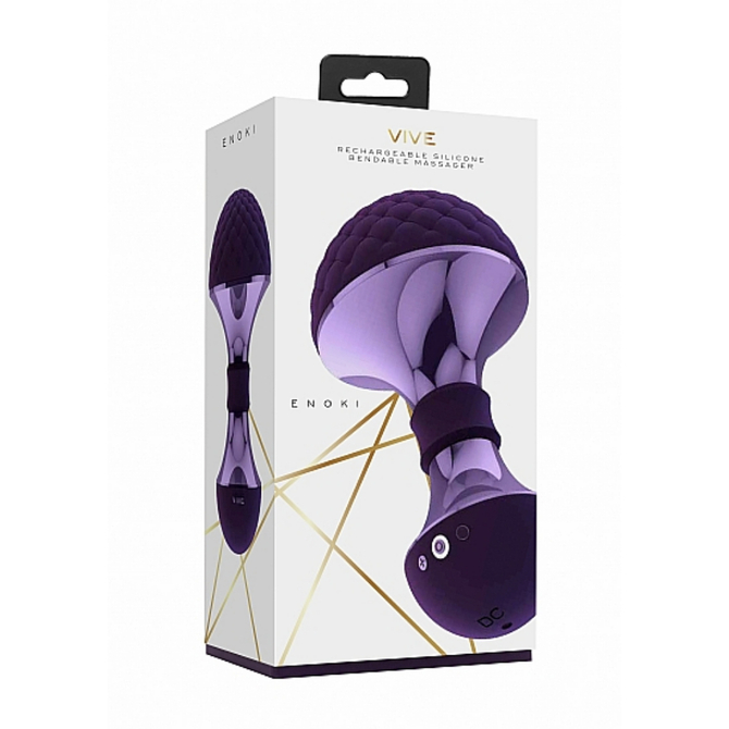 Enoki【エノキ】　Bendable　Massager　Purple     SKIT-111 商品説明画像1